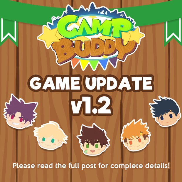 Camp Buddy Version 1.2 – LAUNCHED!