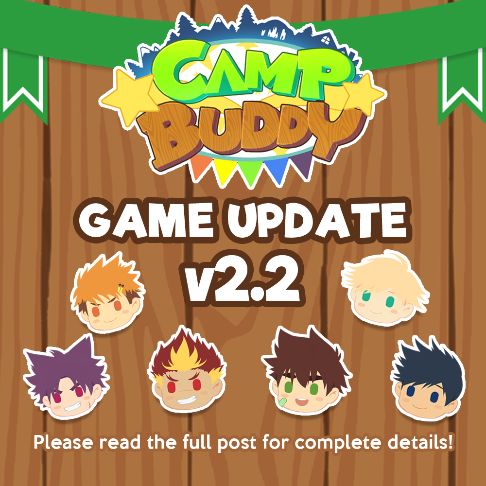 Camp Buddy Patch 2.2 Launched & Sale!