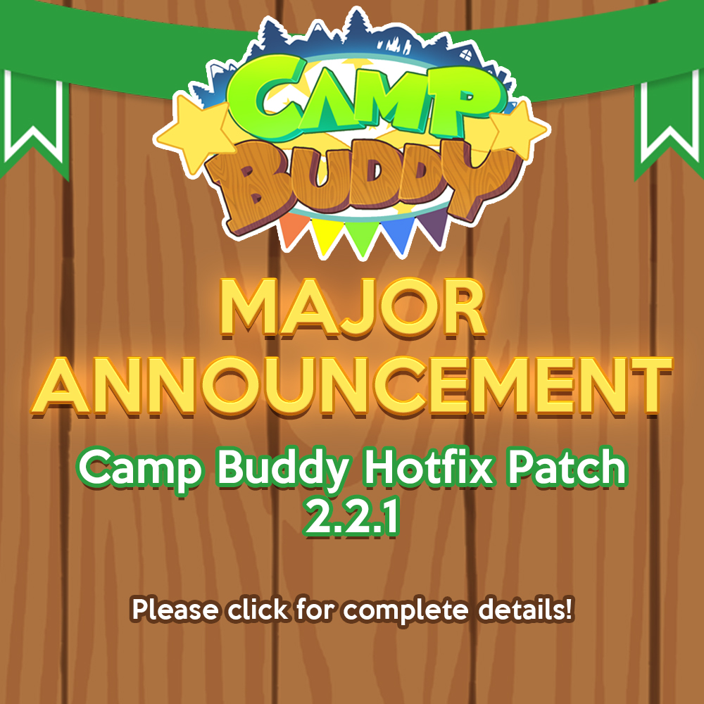 Camp Buddy Hotfix Patch 2.2.1